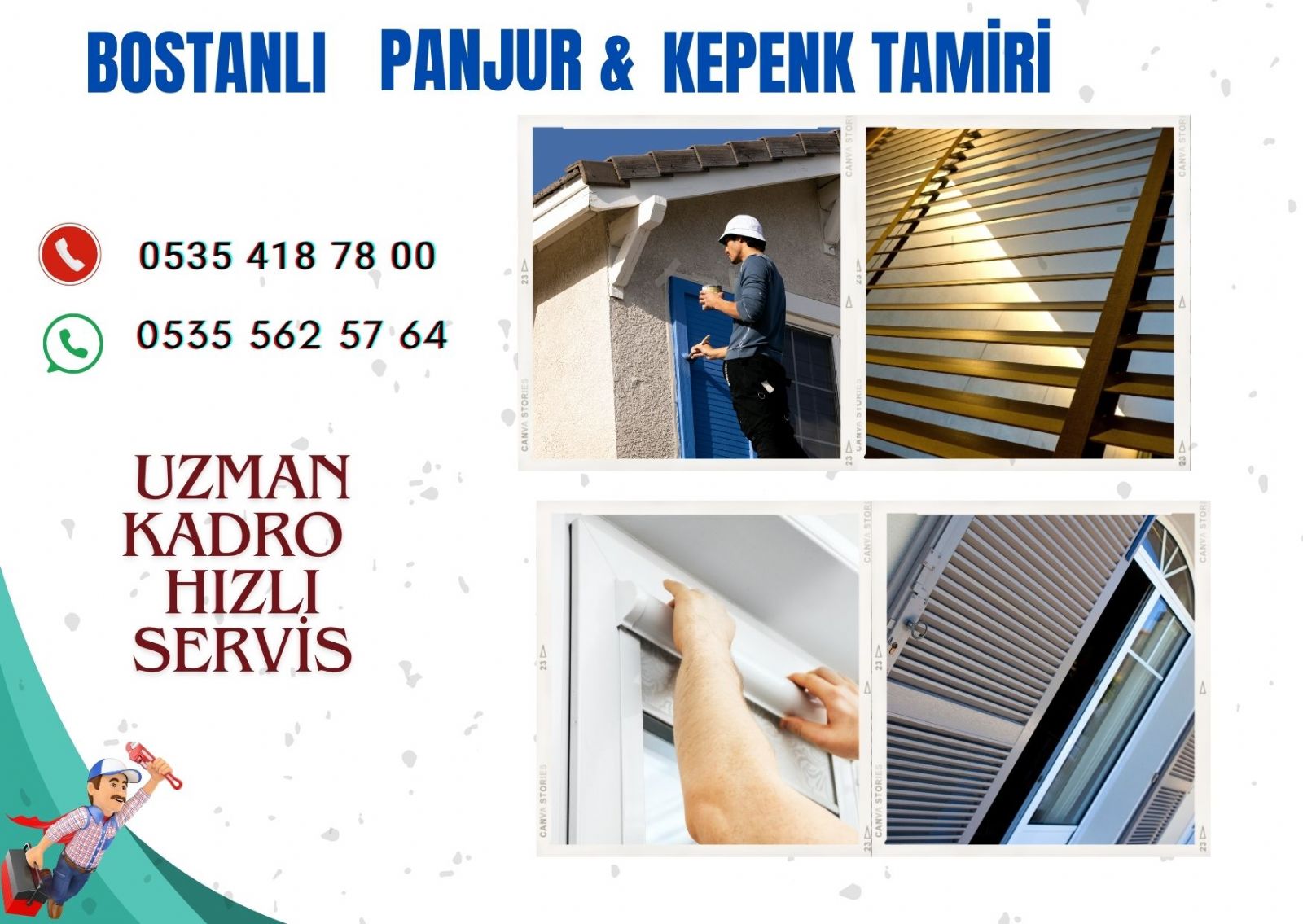 Bostanlı  Kepenk ve Panjur Tamiri